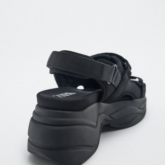 ZARA BLACK SANDALS - Picture 4 of 7